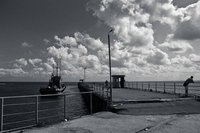 кронштадт, причал, люди, корабль, Павел Лялин