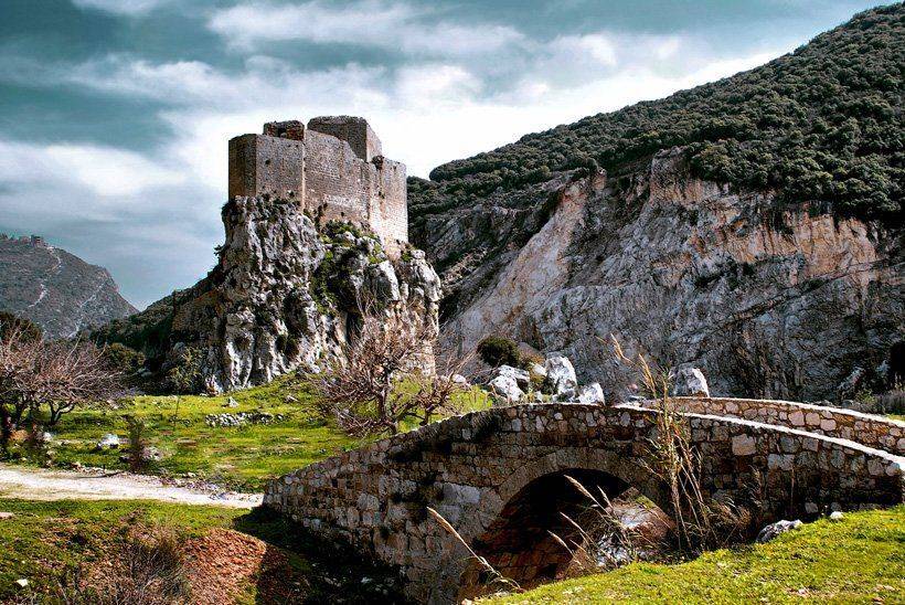 ливан, мост, форт, скала, mariavgorskaya