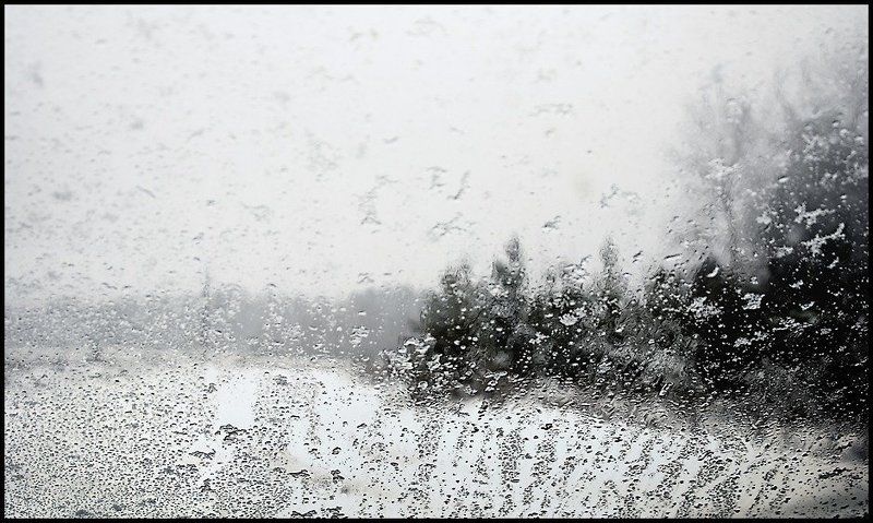 снегопад, стекло +1 фото превью