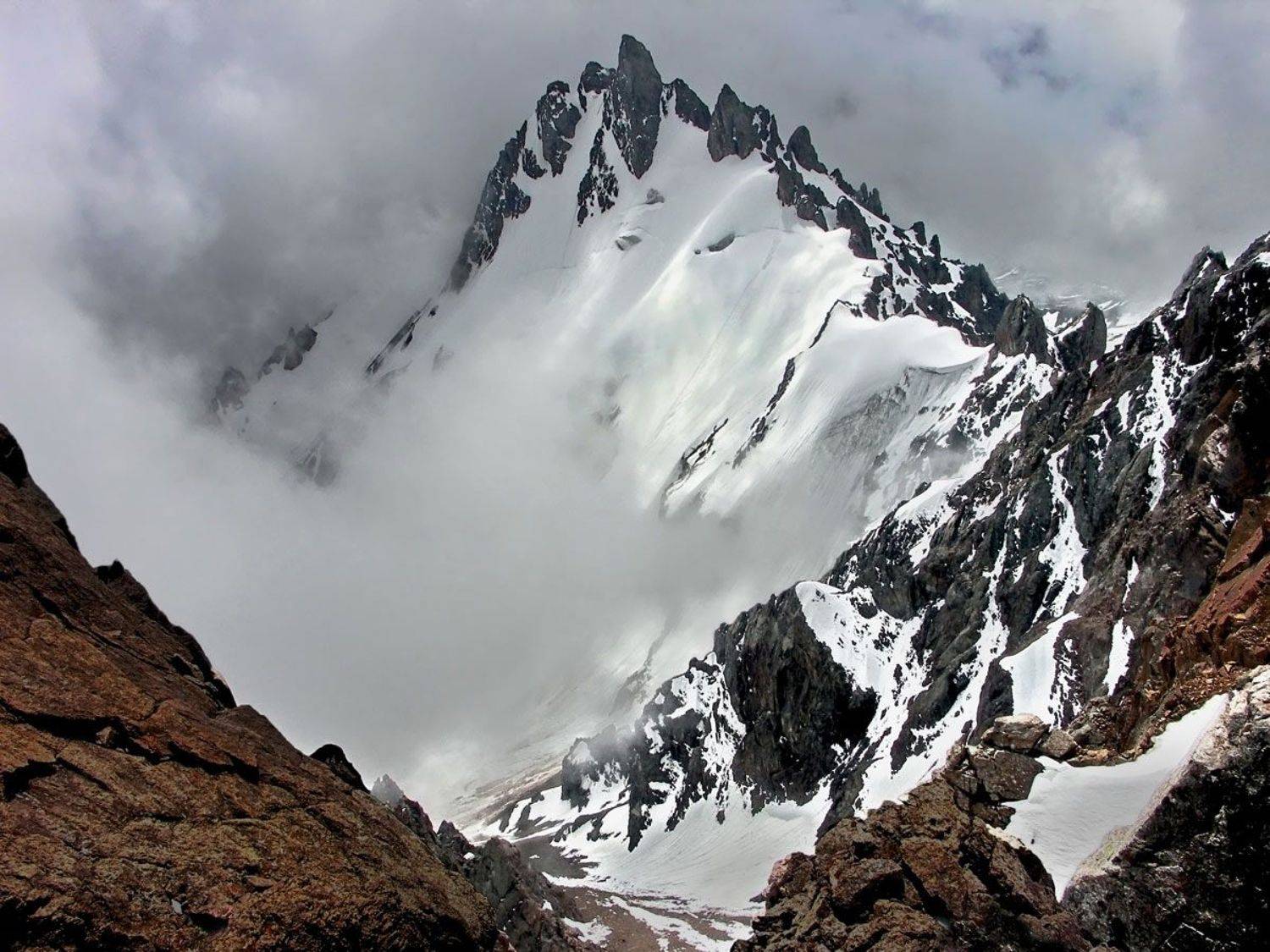 горы, пик аристова 4102м, заилийский алатау, тянь-шань, Михаил Попов