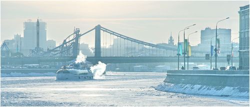 Обычный морозный московский день...