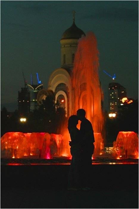 город, поклонная гора, фонтанны, ромео и джульетта, влюблённые, москва, кулешов, молодые, с любовью из москвы, город блюз, Кулешов Евгений