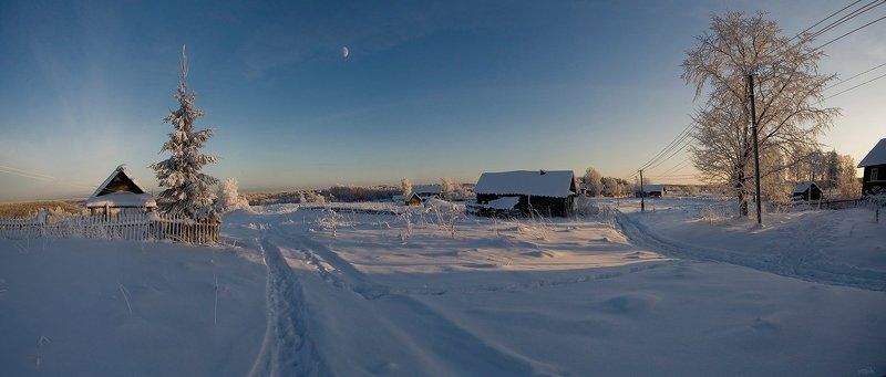 зимняя, сказка Вечерело... фото превью