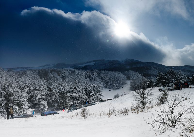 Ай-петри, Горы, Зима, Крым, Лес Крымская зима фото превью