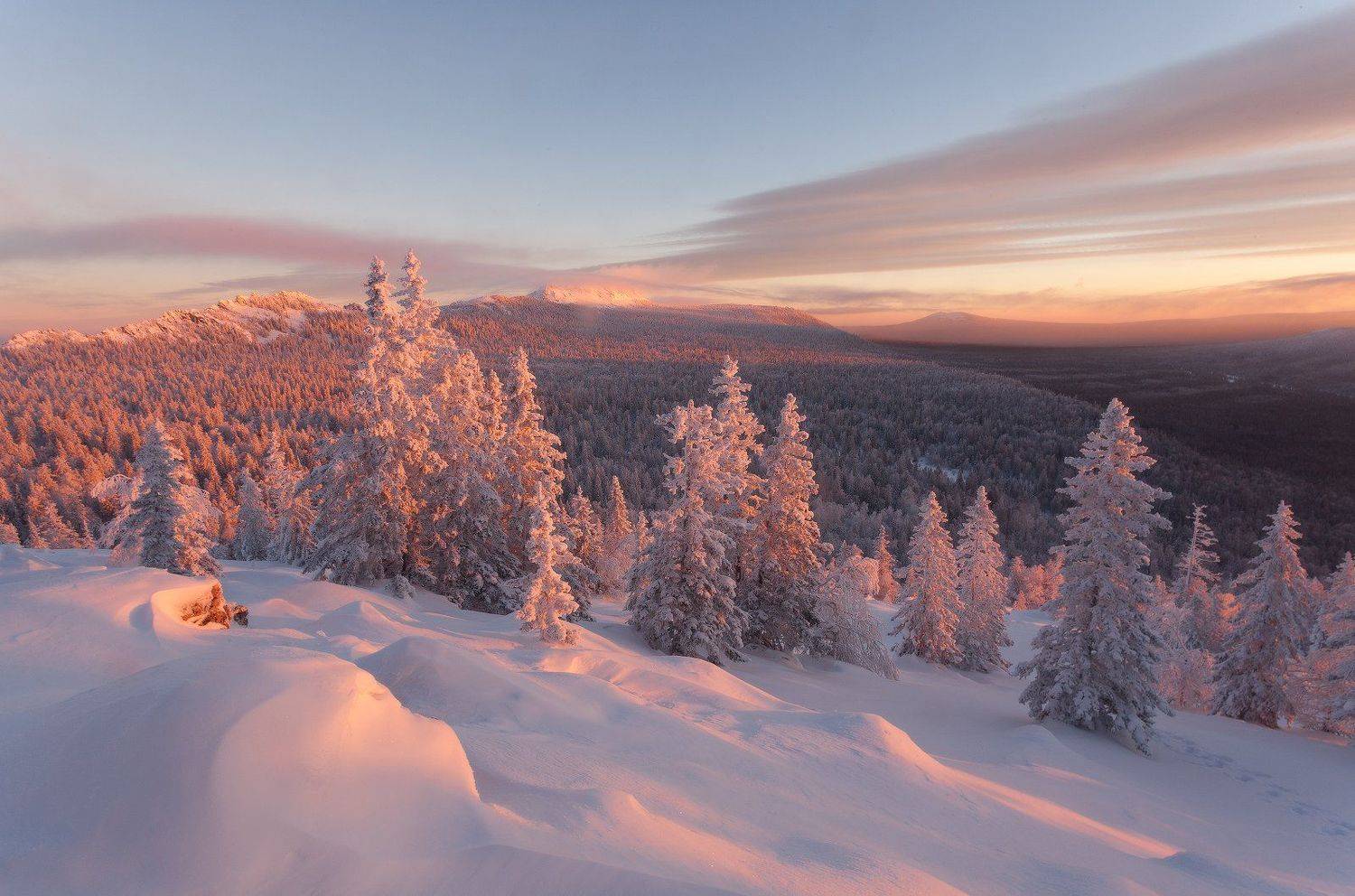 урал, зима, златоуст, таганай, рассвет, горы, t_berg, Михаил Трахтенберг