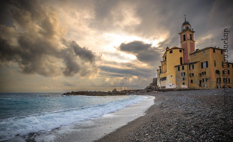 Вечер, Италия, Море вечерние зарисовки в Камольи фото превью