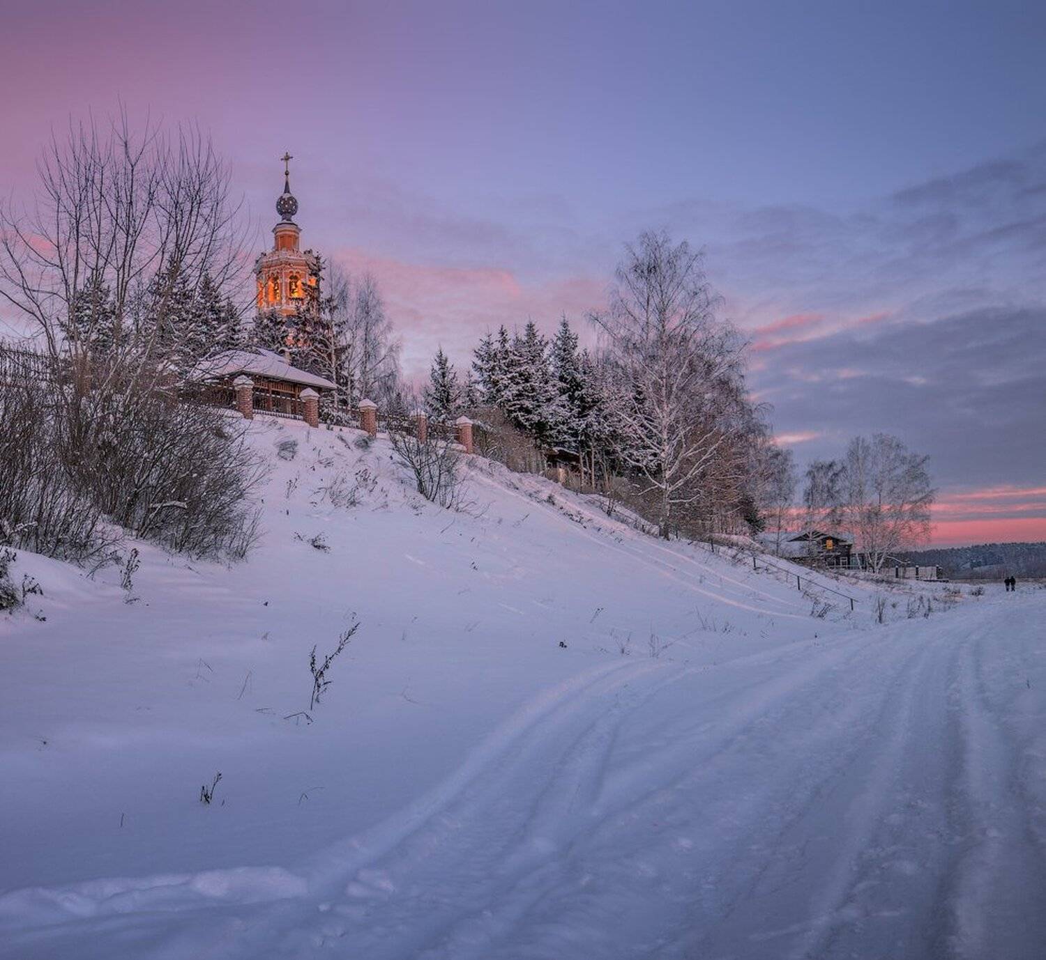 Вечер, Зима, Храм, Виктор Климкин