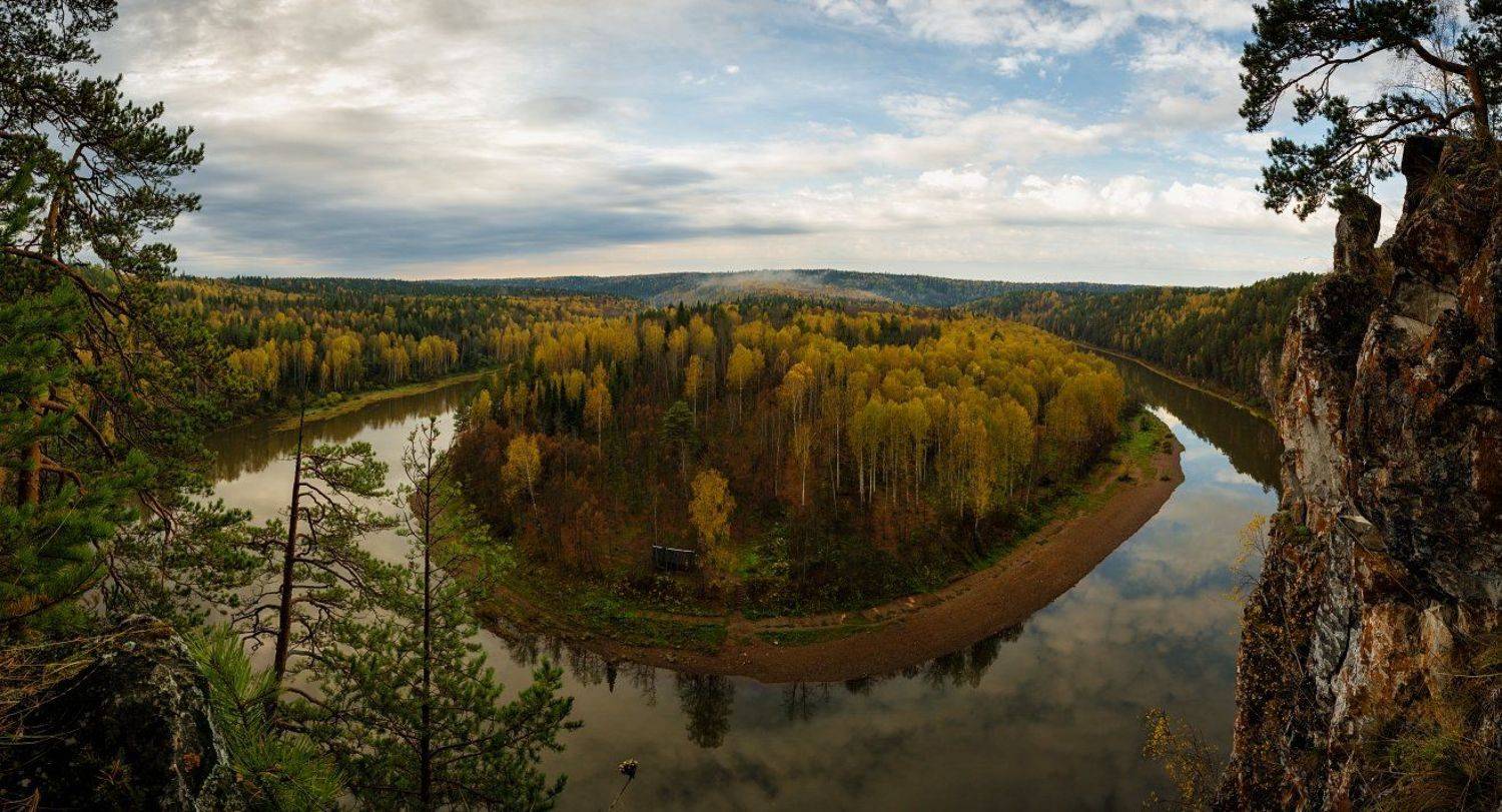 чусовая, омутной, пейзаж, панорама, Евгений Ерохин
