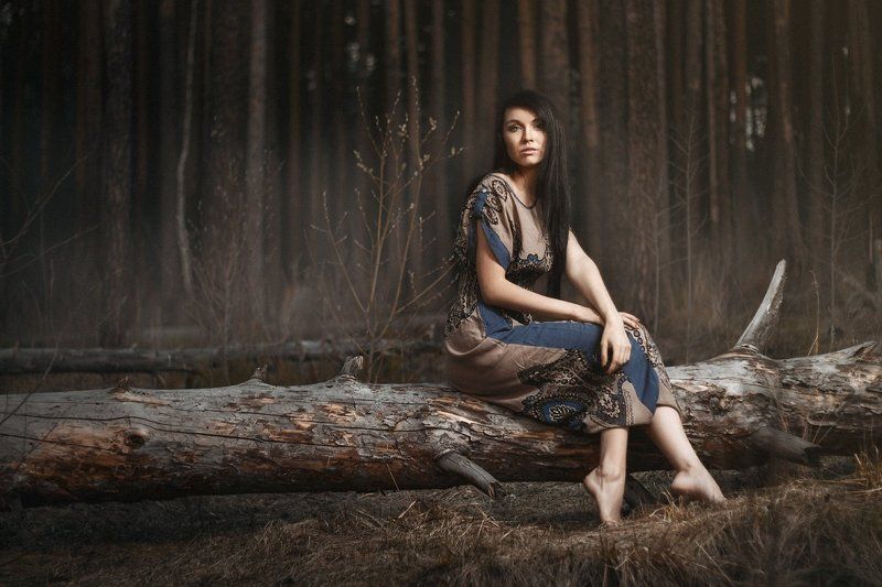 dress,forest,girl,ivankopchenov,natural light,outdoor,portrait,tree,иванкопченов,лес,портрет,портрет девушки,деревья Ира фото превью