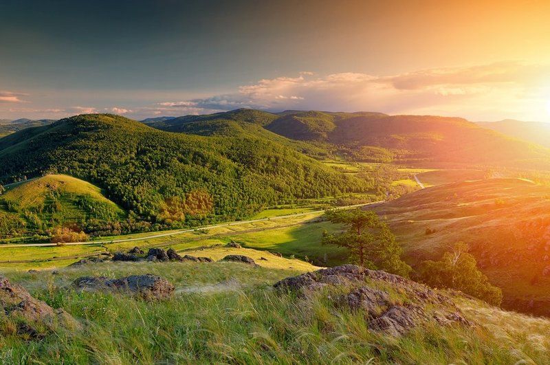 Абзаково, Башкирия, Горы, Солнце *** фото превью