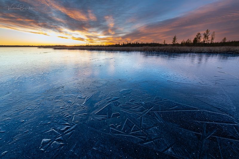 Рассвет на болотах фото превью