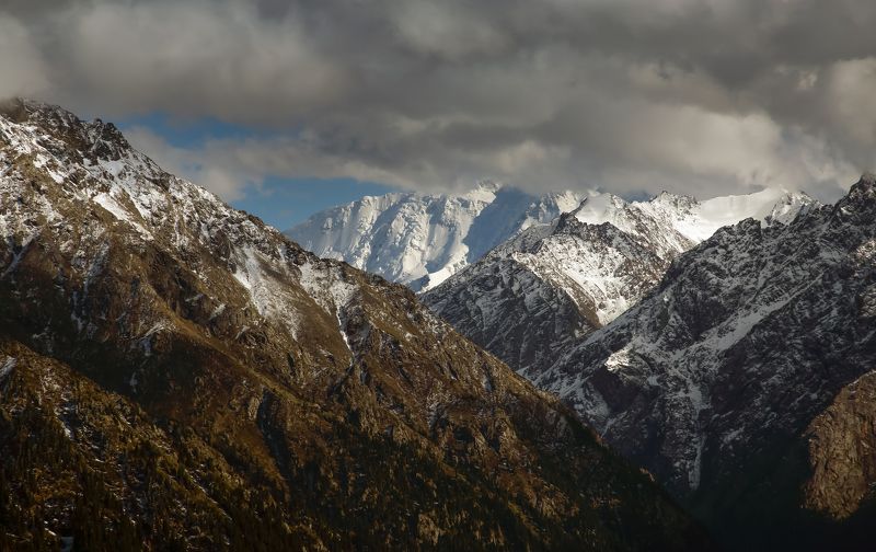 горы, пейзаж, облака, утро, весна, тучи Горы фото превью