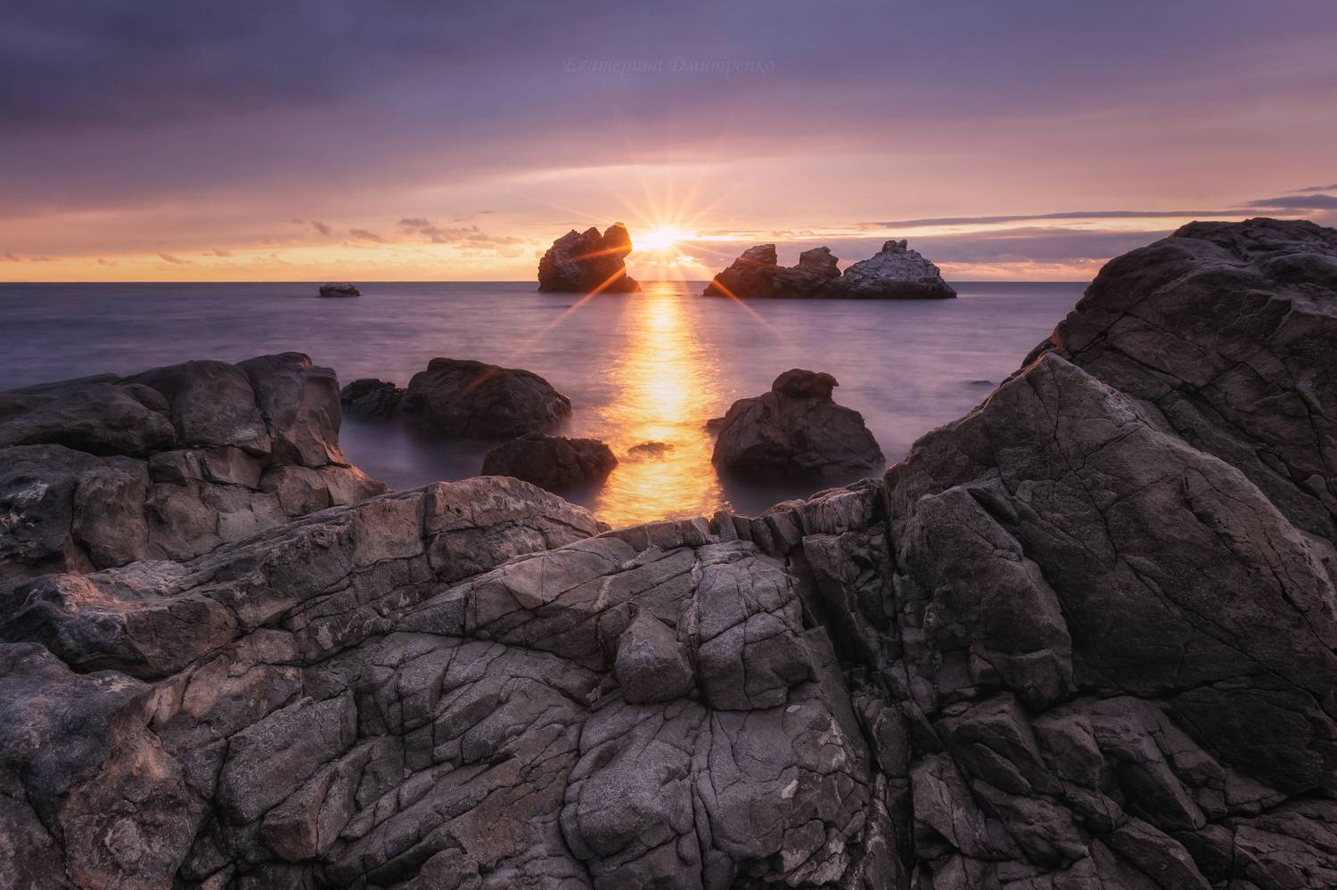 крым, утес, рассвет, утро, пейзаж, море, crimea, landscape, Дмитренко Екатерина