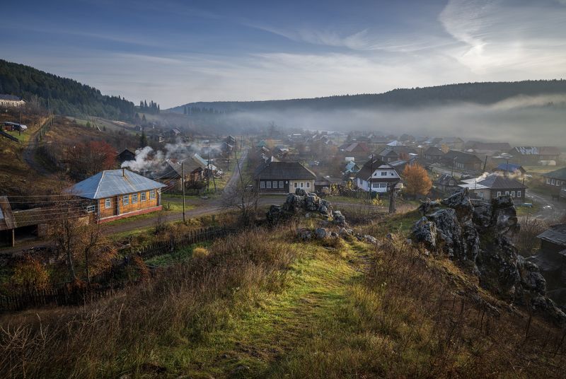 кын-завод, кын, пермский край Осеннее утро. фото превью