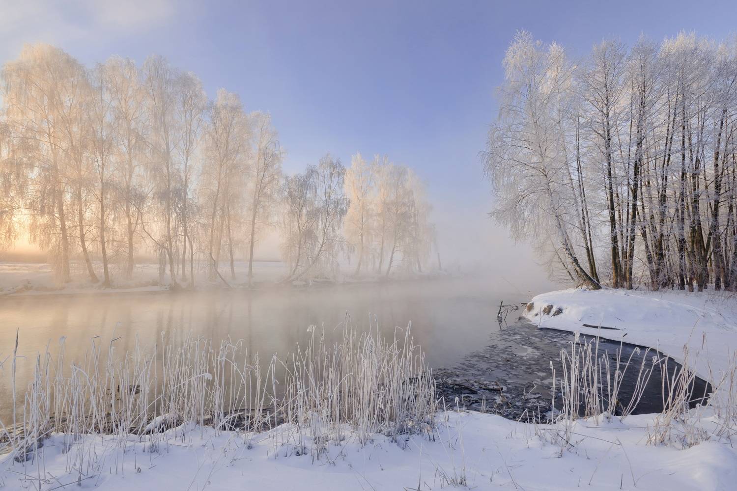 зима, свислочь, мороз, Александр Гвоздь