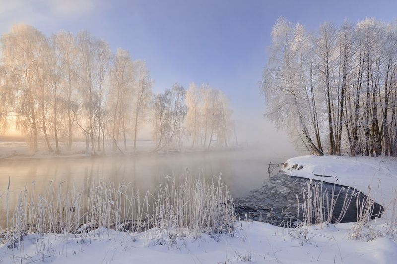 зима, свислочь, мороз Морозность фото превью