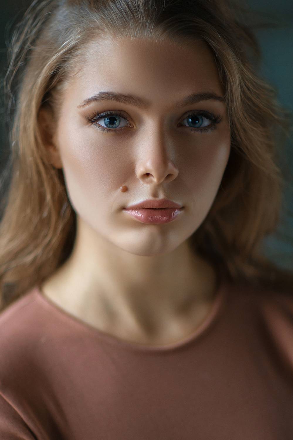 портрет девушка студия красота взгляд, Михаил Герасимов
