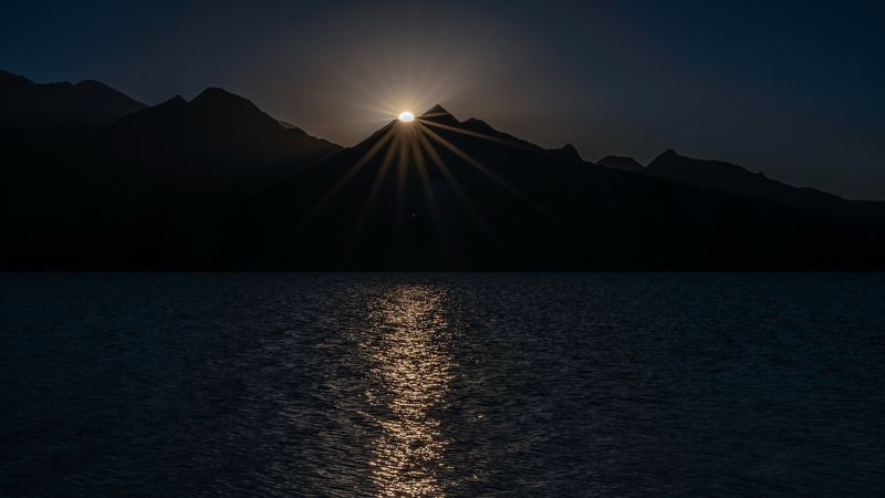 landscape, sunset, nature, mountains, india, scenery, golden hour, lakes, sea An ode to nature фото превью