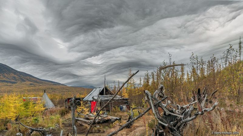 плато путорана, облака asperitas, курейка, таймыр, заполярье, база коваля, владимир коваль У Бабы Яги фото превью