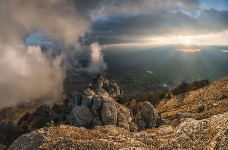 крым, димерджи, аленга, закат Вечер на Аленге фото превью