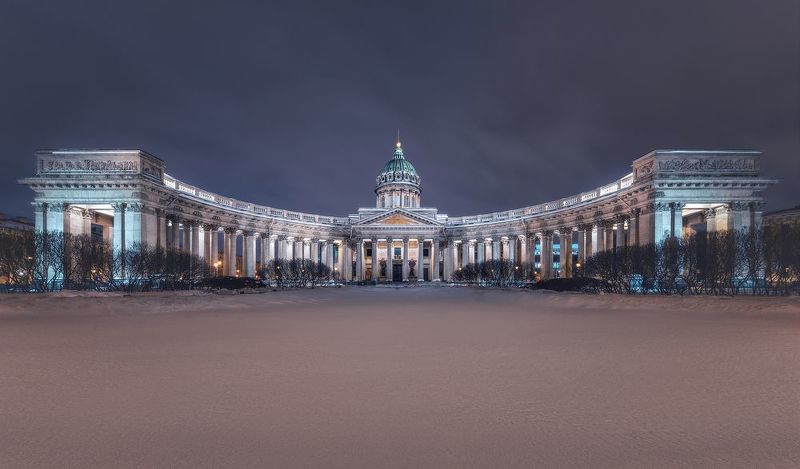 Казанский собор, Санкт-Петербург, зима, Kazan Cathedral, St. Petersburg Казанский собор фото превью