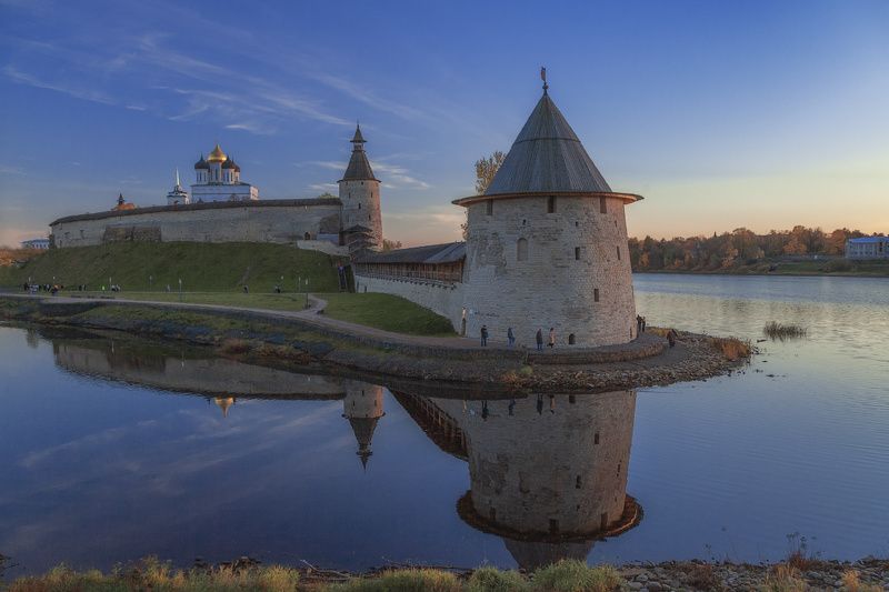 природа, небо, осень На слиянии рек.... фото превью