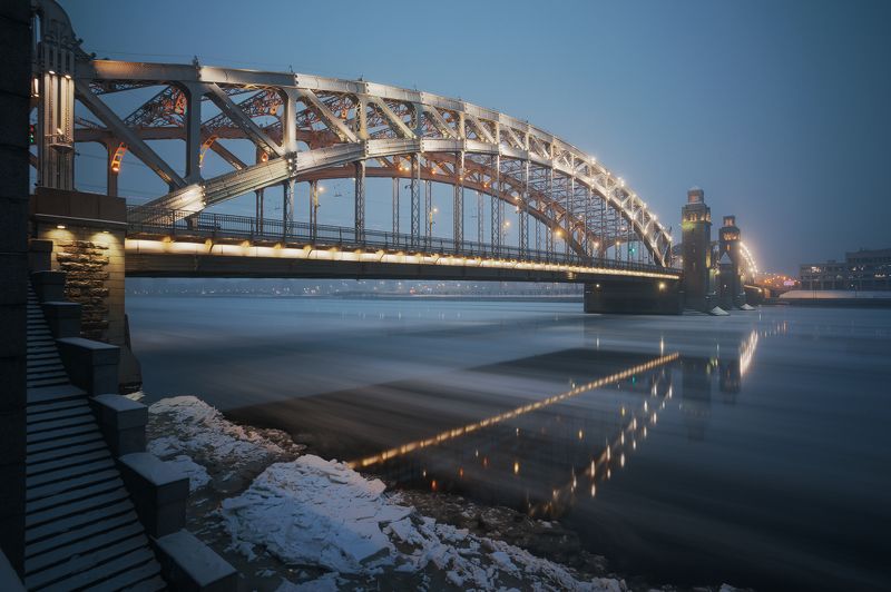 Большеохтинский мост фото превью