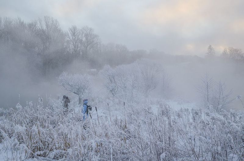 зима, косая гора Кто - то в утро холодное - 2 фото превью