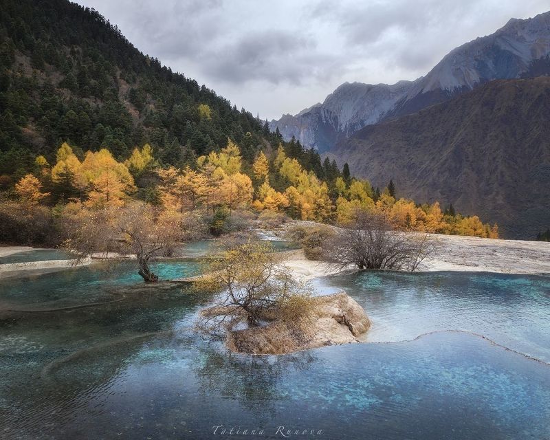 Осень в парке Хуанлун фото превью