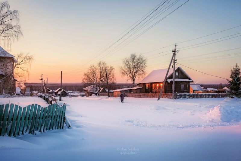 Морозный вечер фото превью