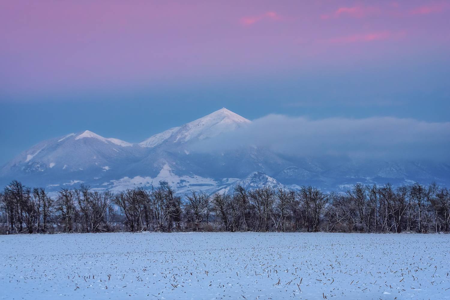 кавказ, горы, вечер, закат, гора, зимний вечер, кмв, кавказские минеральные воды, бештау, пояс венеры, Zakharov Armen
