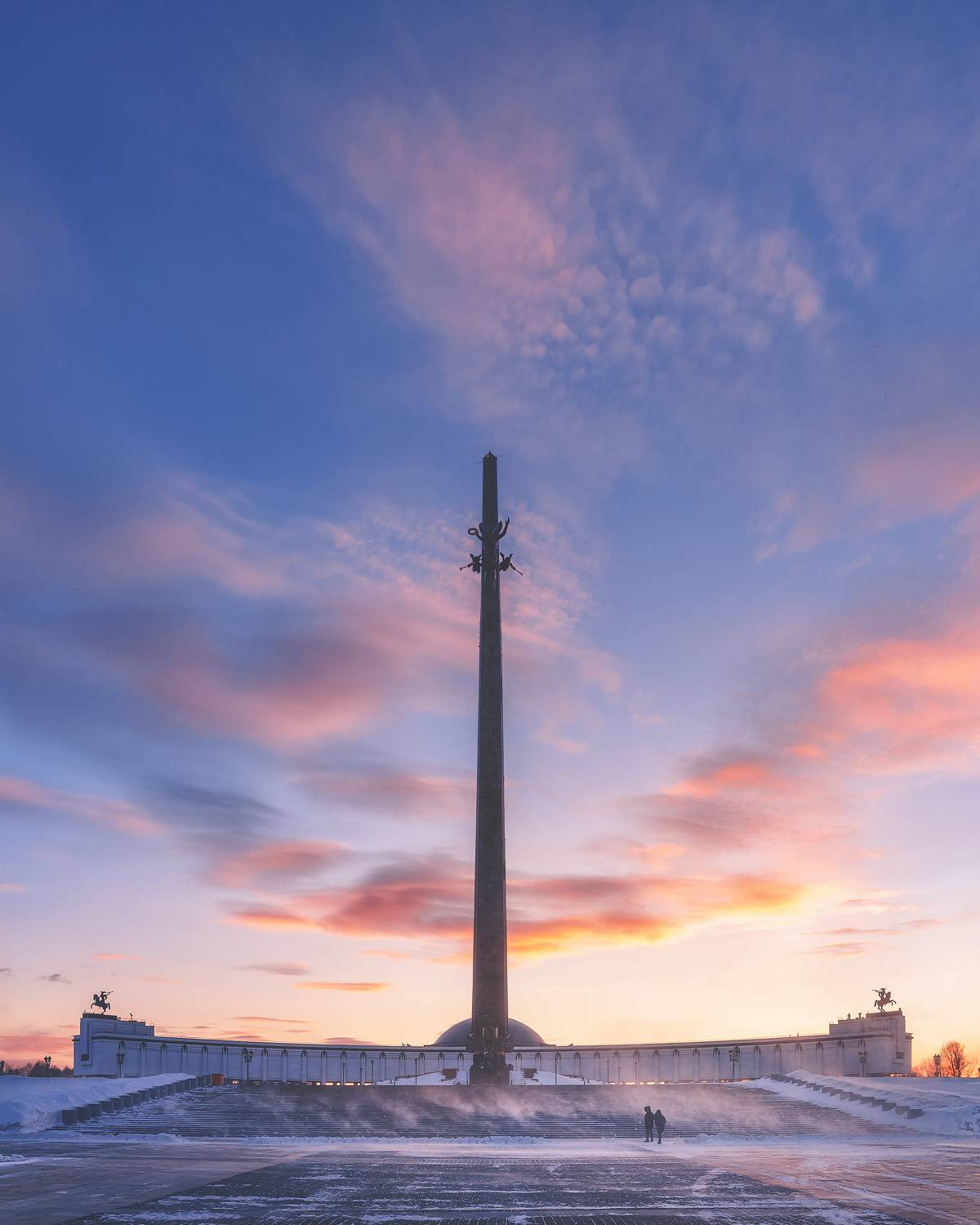 парк победы, москва, зима, закат, moscow, Анастасия Мазурева