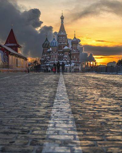 Рассвет на Красной площади