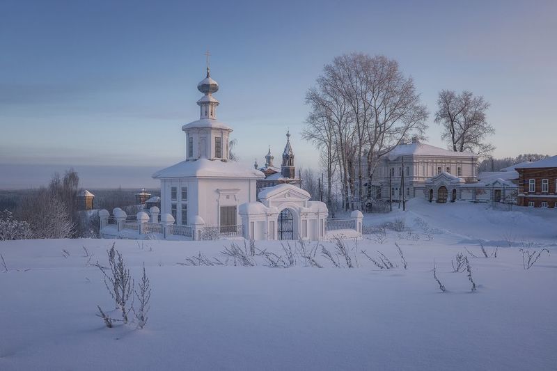 пермь чердынь храм церковь город архитектура зима мороз Морозная Чердынь фото превью