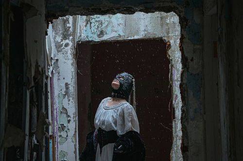 Girl in a balaclava