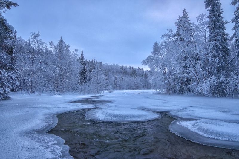 Зимние реки Кольского. фото превью