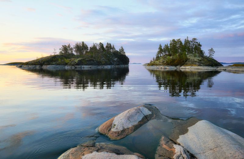 ладога, карелия, ладожские шхеры Утро на Ладоге фото превью