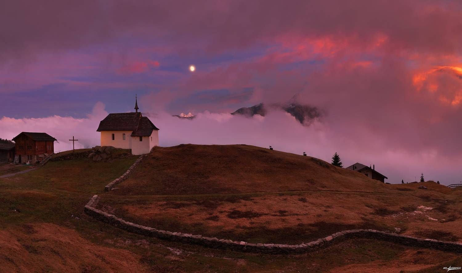 swiss,швейцария,осень,горы,вечер,bettmeralp, Матвеев Николай