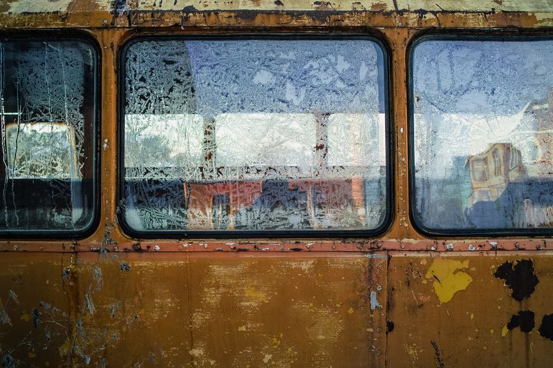 Старый автобус фото превью