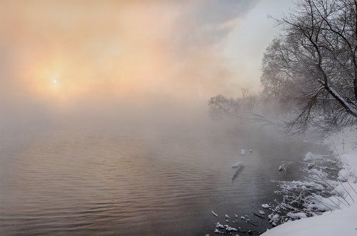 Зимний рассвет.