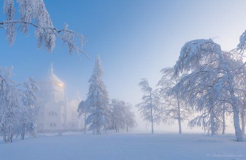В морозной дымке