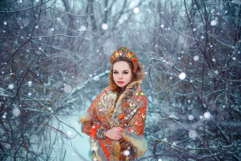 #winter, #snow, #russia #moscow #portrait Liza фото превью
