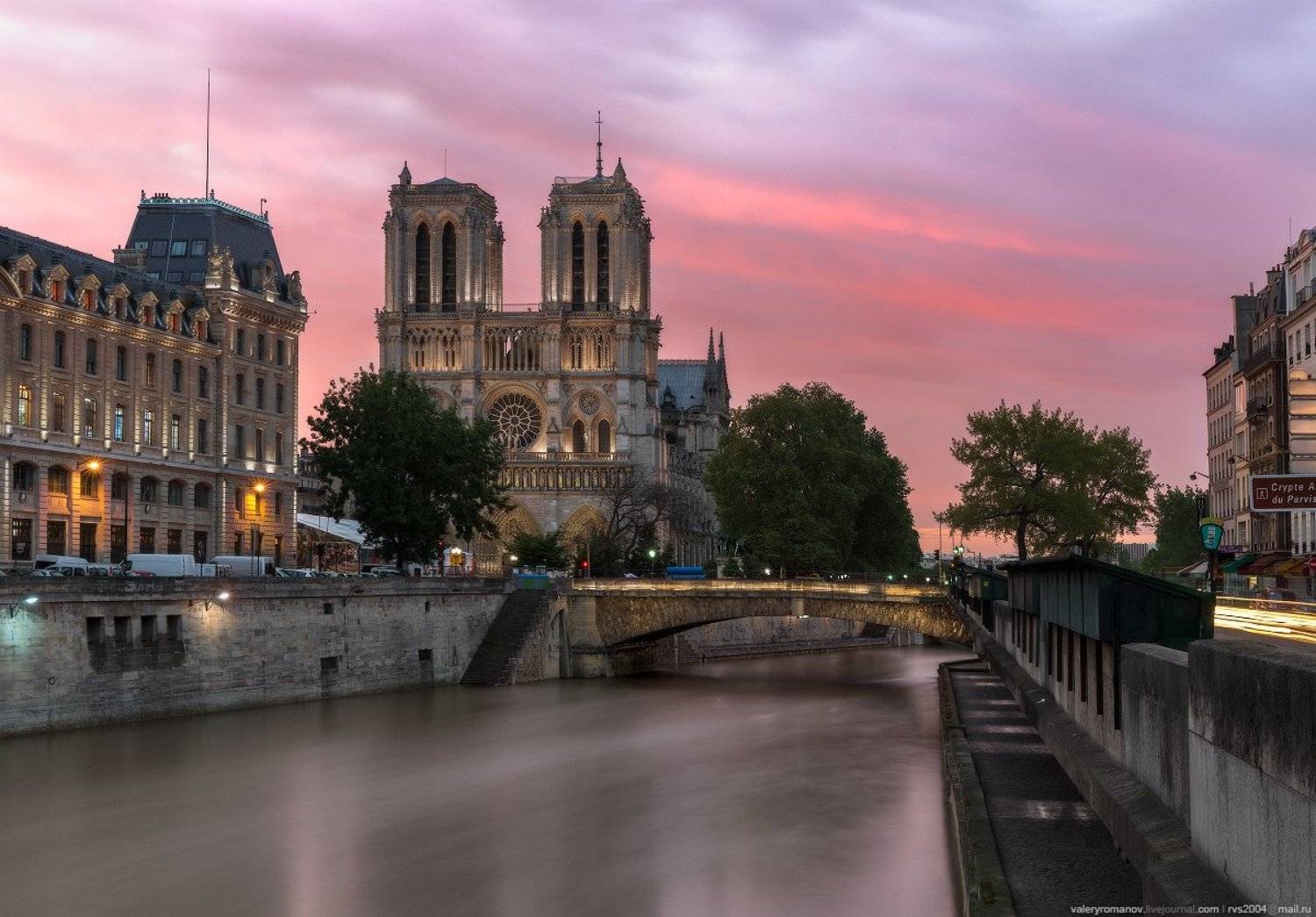 Нотр-Дам, Нотр-Дам де Пари, утро, Париж, Франция, Notre-Dame de Paris, morning, Paris, France, романов, Валерий Романов