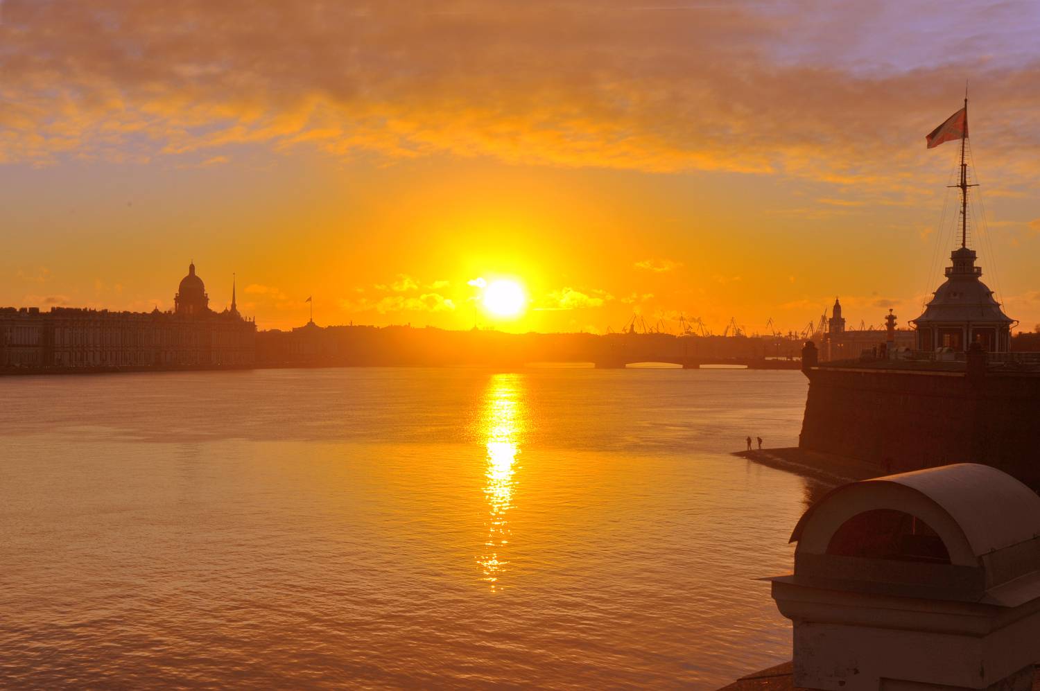 САнкт_Петербург. Нева,набережная,закат, Хагалас Мириам