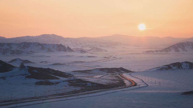 алтай Одна дорога - свет фото превью