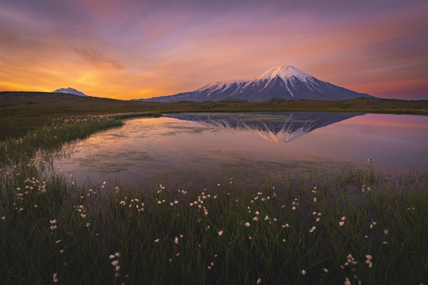 камчатка, рассвет, толбачик, озеро тайное, Mikhail Ioannisian