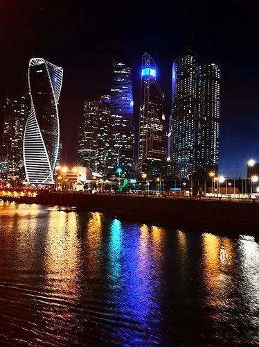 Moscow City Night View