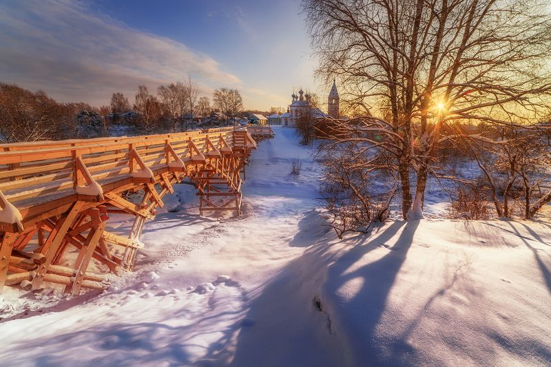 про зимний денек, солнышко и морозец фото превью