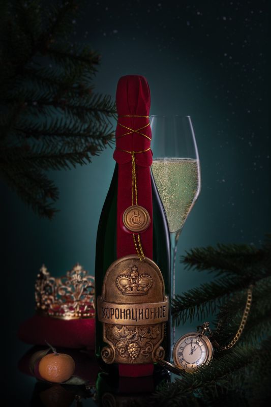 новый год, праздник, шампанское, зима, бокал С Новым годом! фото превью