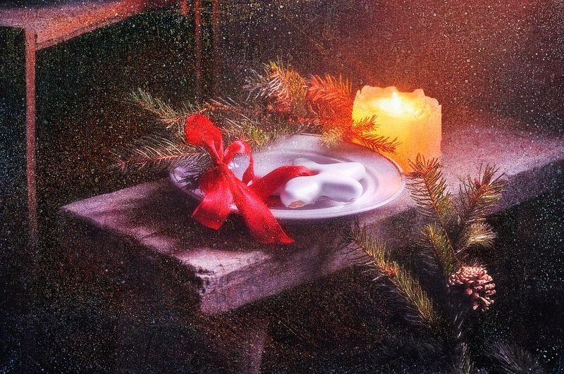 натюрморт, новогодний, праздник, пряник Новогодний пряник фото превью